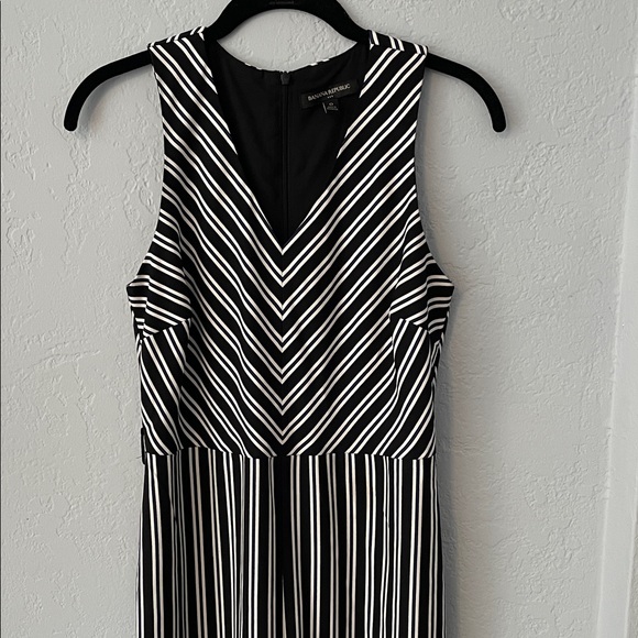 Banana Republic Pants - Banana Republic Black & White Striped Jumpsuit